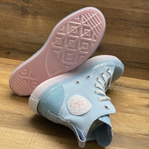 Converse Light Blue High-Top Athletic Shoes - Picture 6 of 12